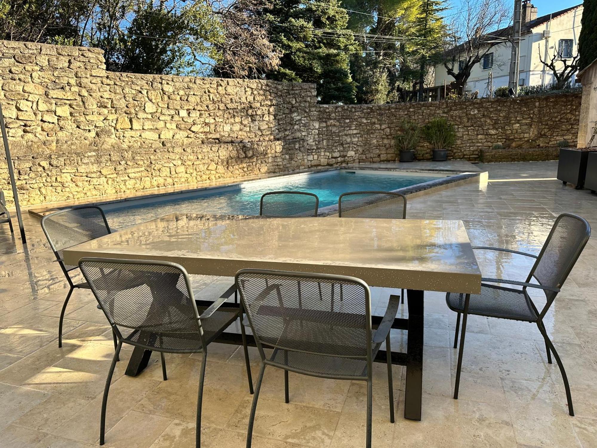 Appartement avec Piscine privée dans Résidence pour 6 personnes Uzès Exterior foto