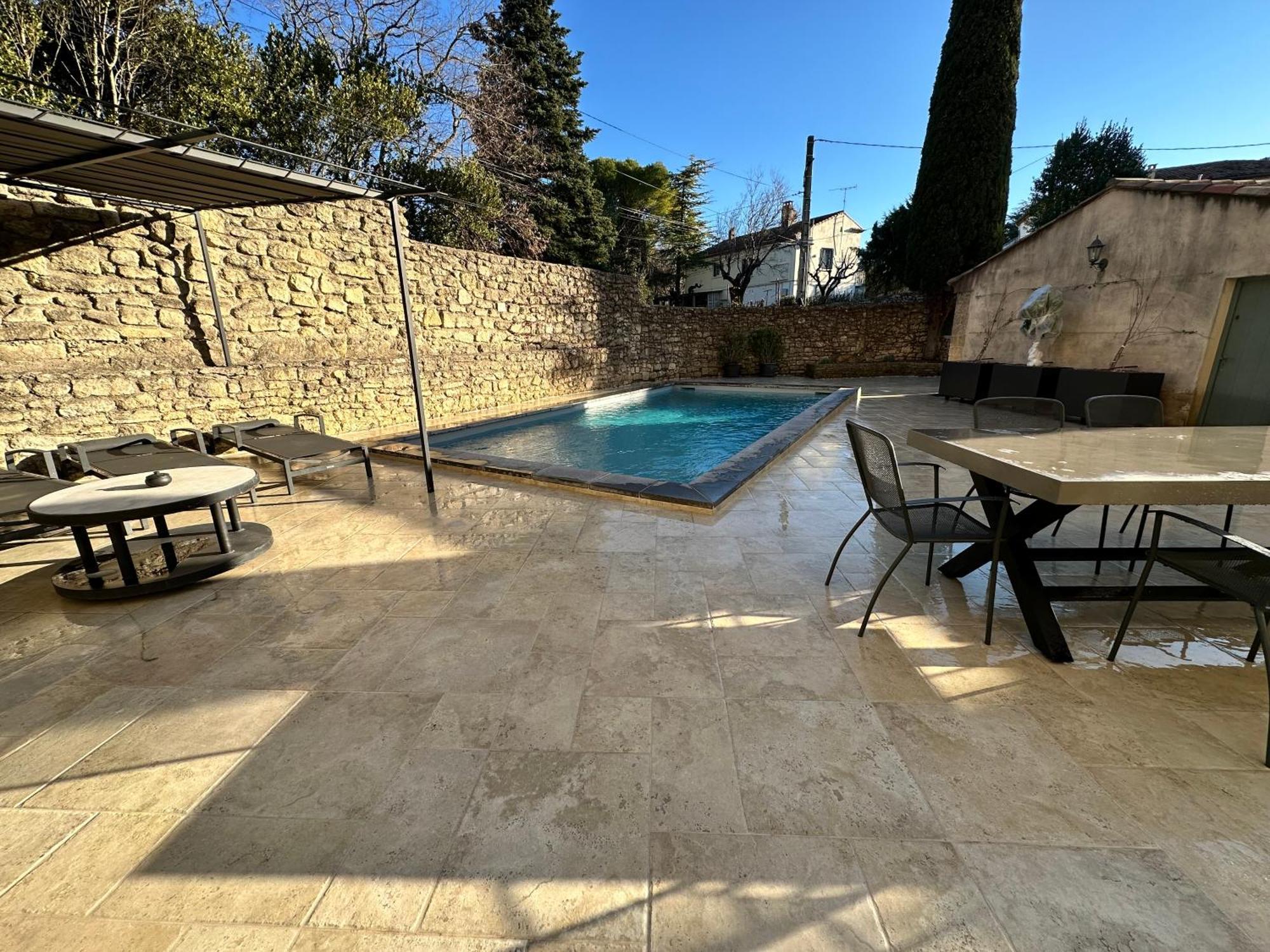 Appartement avec Piscine privée dans Résidence pour 6 personnes Uzès Exterior foto